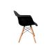 ΣΕΤ 4x Καρέκλα τραπεζαρίας NEREA 81x61 cm μαύρο/οξιά
