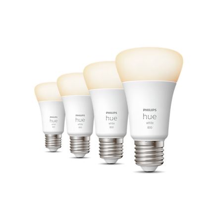 ΣΕΤ 4x λαμπτήρες LED Dimmable Philips Hue WHITE A60 E27/9W/230V 2700K