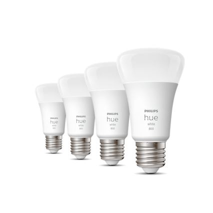 ΣΕΤ 4x λαμπτήρες LED Dimmable Philips Hue WHITE A60 E27/9W/230V 2700K