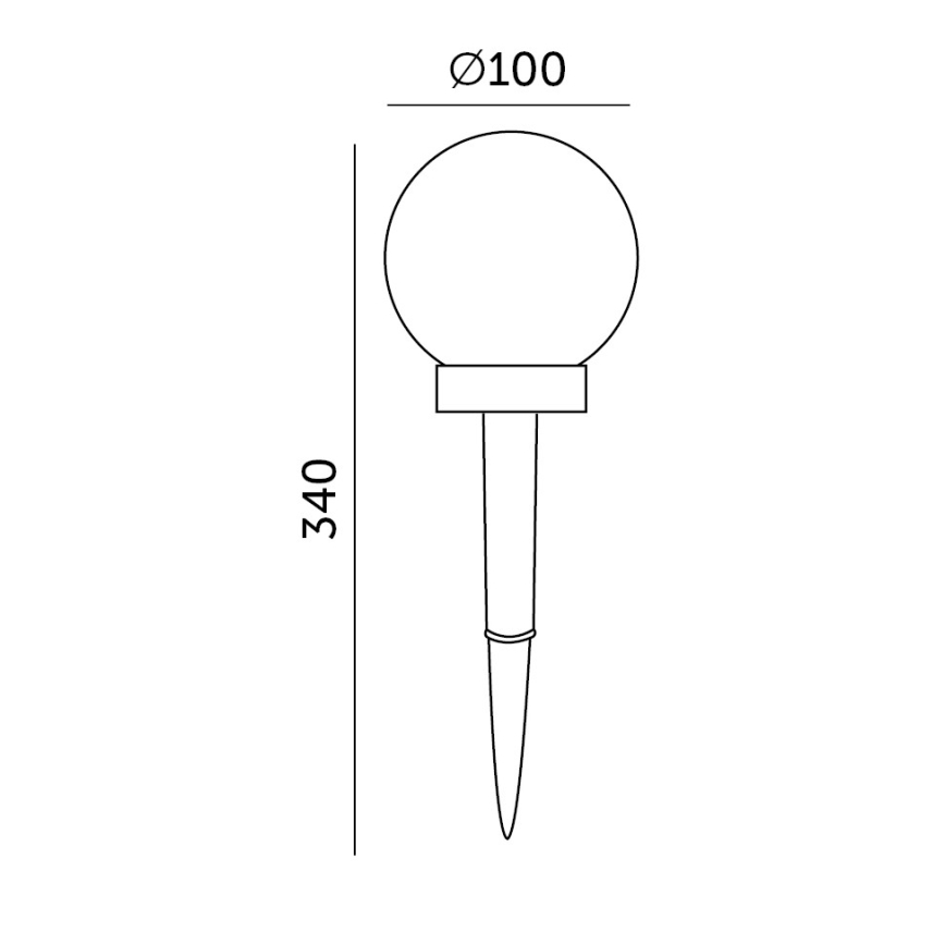ΣΕΤ 5x Ηλιακή λάμπα LED 5xLED/0,12W/1,2V 3000K IP44 40 mAh μαύρο