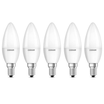 ΣΕΤ 5x Λαμπτήρας LED BASE B40 E14/4,9W/230V 2700K - Osram