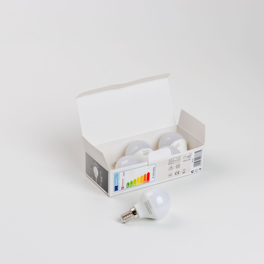 ΣΕΤ 5x Λαμπτήρας LED P45 E14/5,5W/230V 2700K - Paulmann 28783