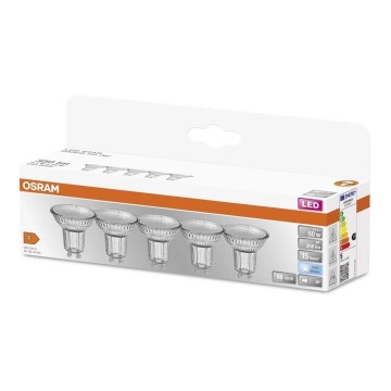 ΣΕΤ 5x Λαμπτήρας LED PAR16 GU10/4,3W/230V 4000K 36° - Osram