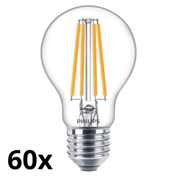 ΣΕΤ 60x Λάμπες LED VINTAGE Philips A60 E27/10,5W/230V 2700K