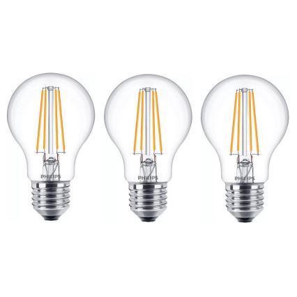 ΣΕΤ 6x Λαμπτήρας LED VINTAGE Philips E27/7W/230V 2700K