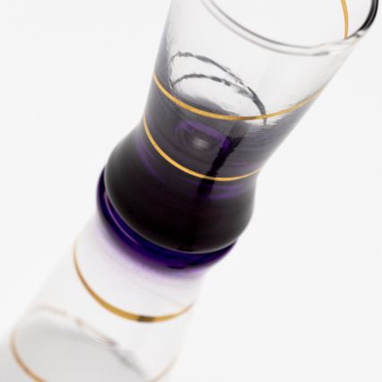 Σετ 6x σφηνοπότηρα 25 mm διαφανή πράσινο