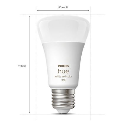 Βασικό σετ Philips Hue WHITE AND COLOR AMBIANCE 3xE27/9W/230V 2000-6500K + συσκευή σύνδεσης