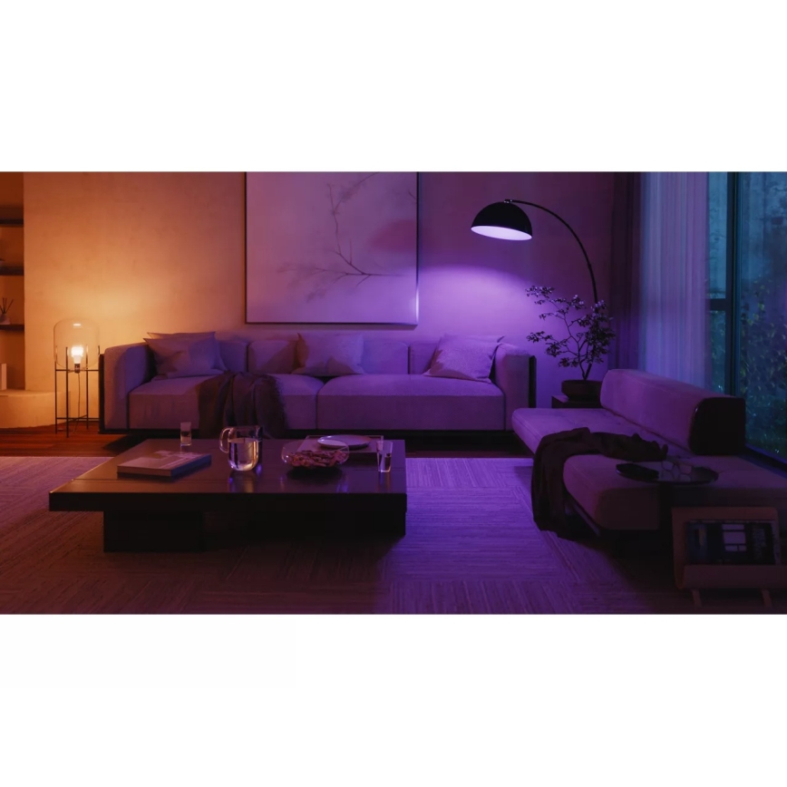 Σετ εκκίνησης Philips Hue WHITE AND COLOR AMBIANCE 2xE27/8,1W 1000-20000K  + γέφυρα σύνδεσης