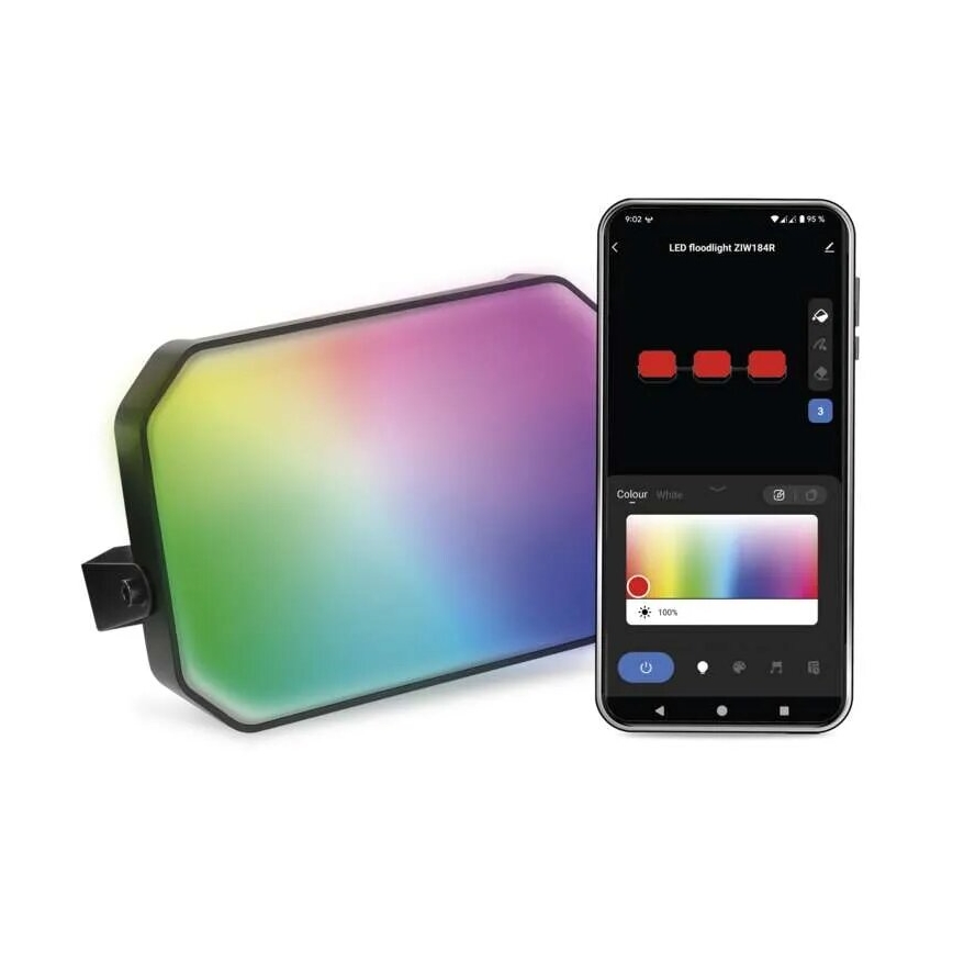 LED RGBIC Dimming Εξωτερικού χώρου προβολέας GoSmart - επέκταση LED/4W/230V 3000-6500K IP65 Wi-Fi Tuya