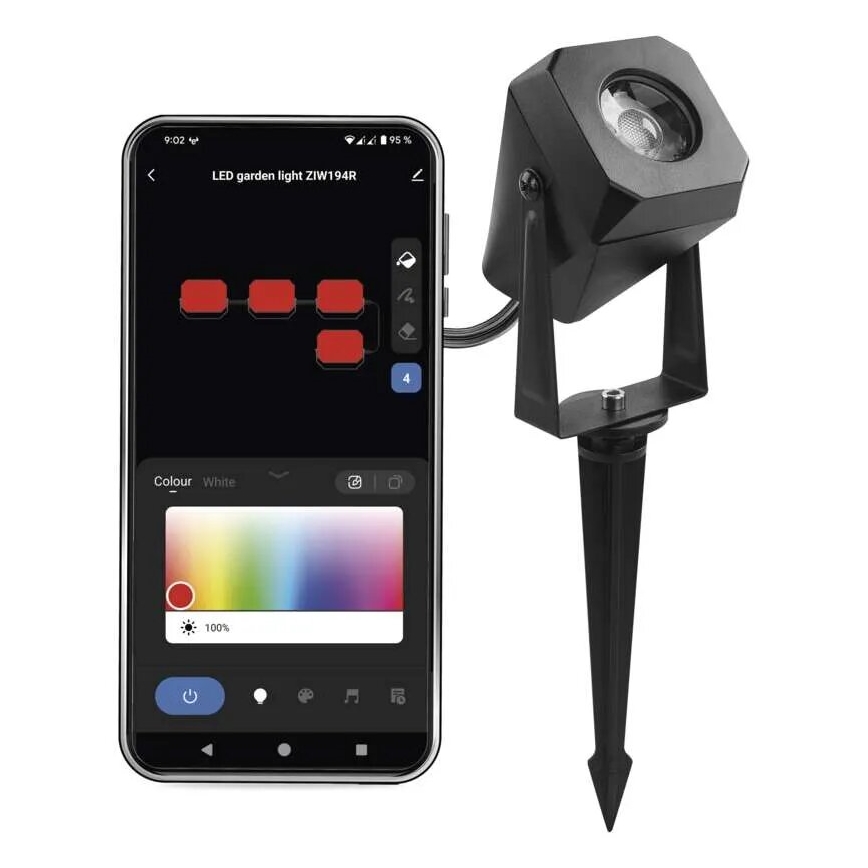 LED RGBIC Dimming Εξωτερικού χώρου φωτιστικό GoSmart - επέκταση LED/1,5W/230V 3000-6500K IP65 Wi-Fi Tuya