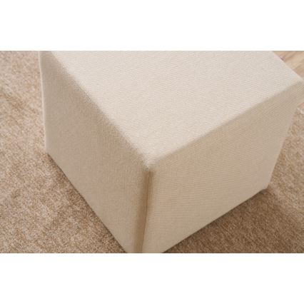 Σκαμπό CUBI 40x40 cm εκρού