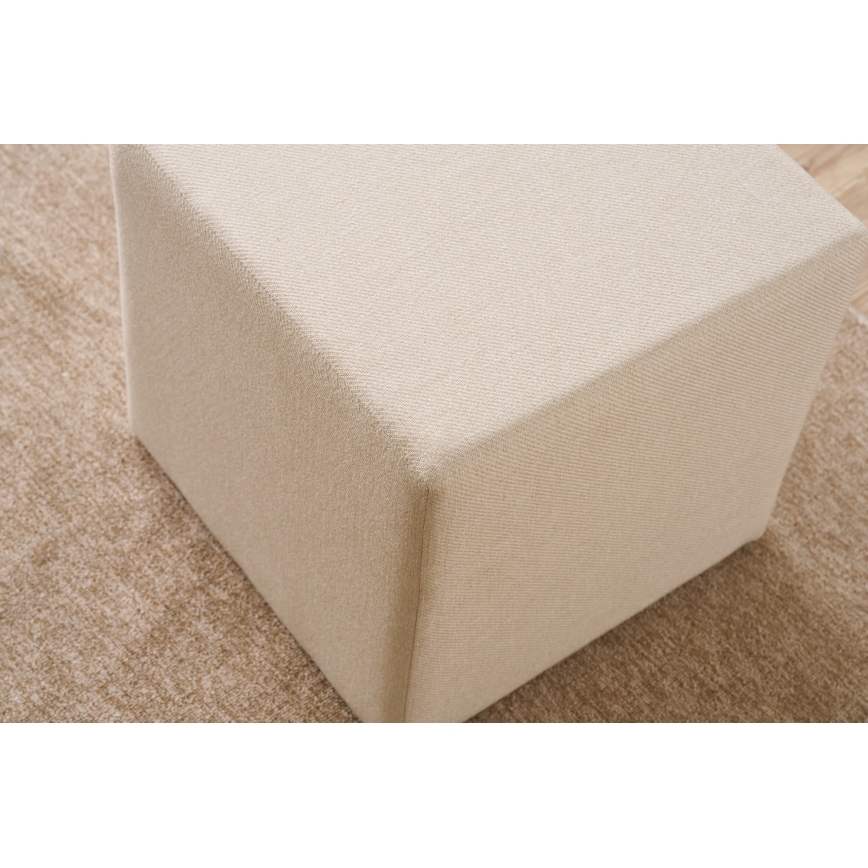 Σκαμπό CUBI 40x40 cm εκρού