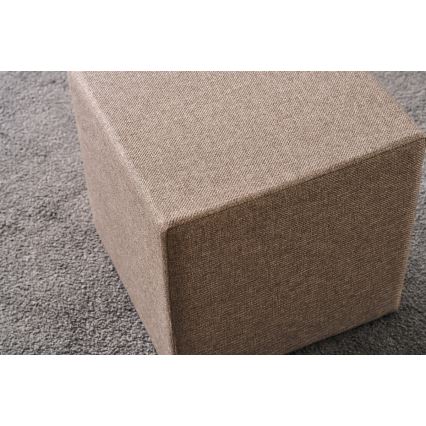 Σκαμπό CUBI 40x40 cm καφέ