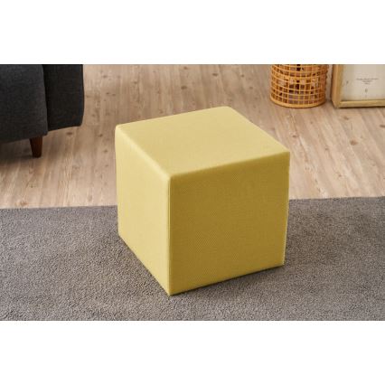 Σκαμπό CUBI 40x40 cm κίτρινο