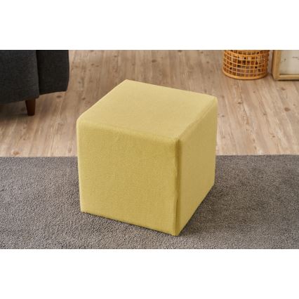 Σκαμπό CUBI 40x40 cm κίτρινο