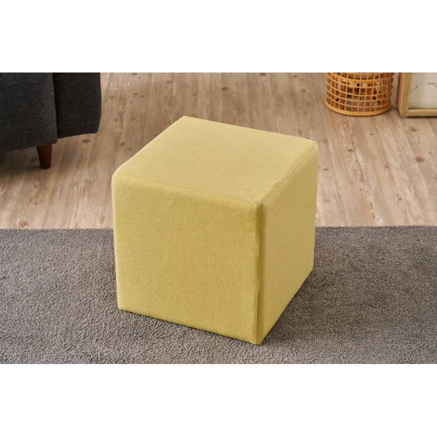 Σκαμπό CUBI 40x40 cm κίτρινο