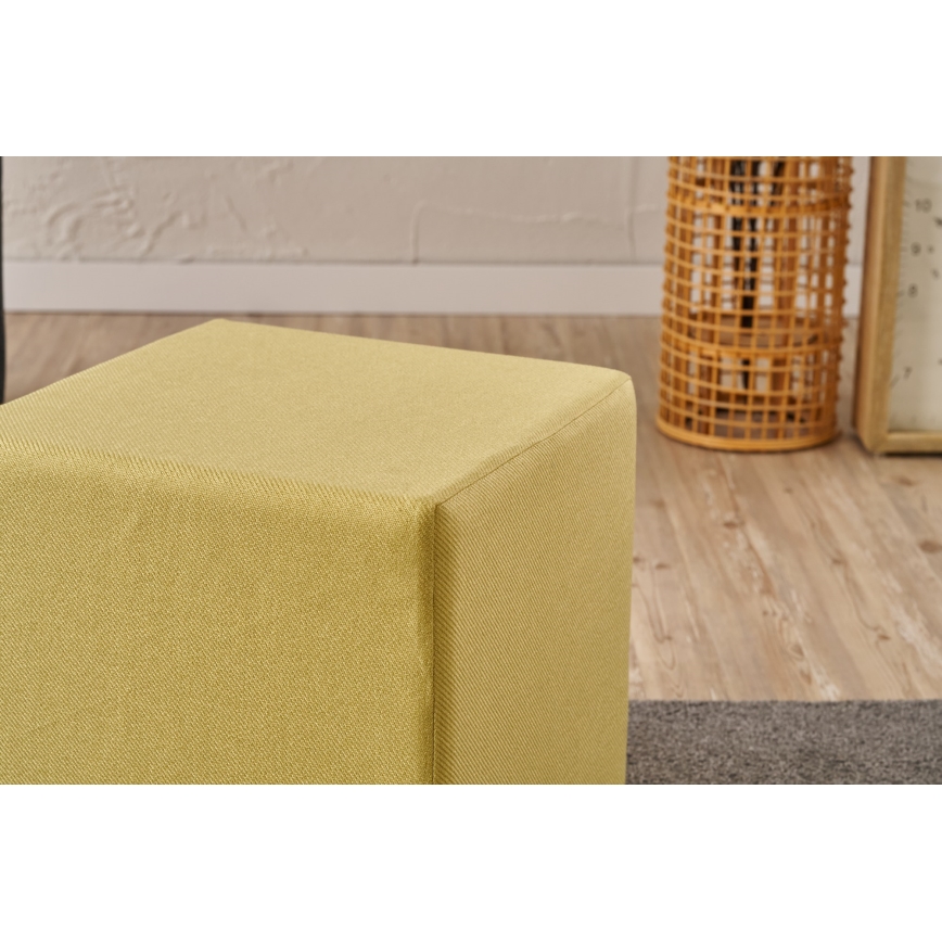 Σκαμπό CUBI 40x40 cm κίτρινο