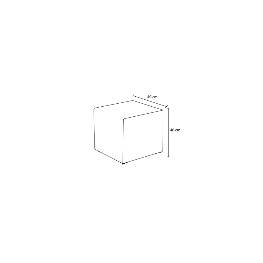 Σκαμπό CUBI 40x40 cm κίτρινο