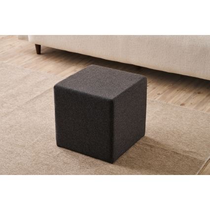Σκαμπό CUBI 40x40 cm σε σκούρο καφέ