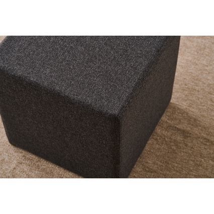 Σκαμπό CUBI 40x40 cm σε σκούρο καφέ