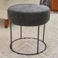 Σκαμπό JAVI, διάμετρος 40 cm, ανθρακί