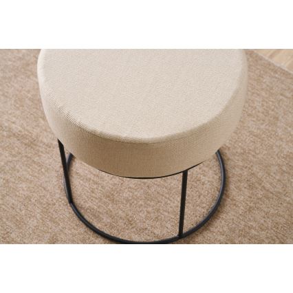 Σκαμπό RELO, διάμ. 40 cm, εκρού