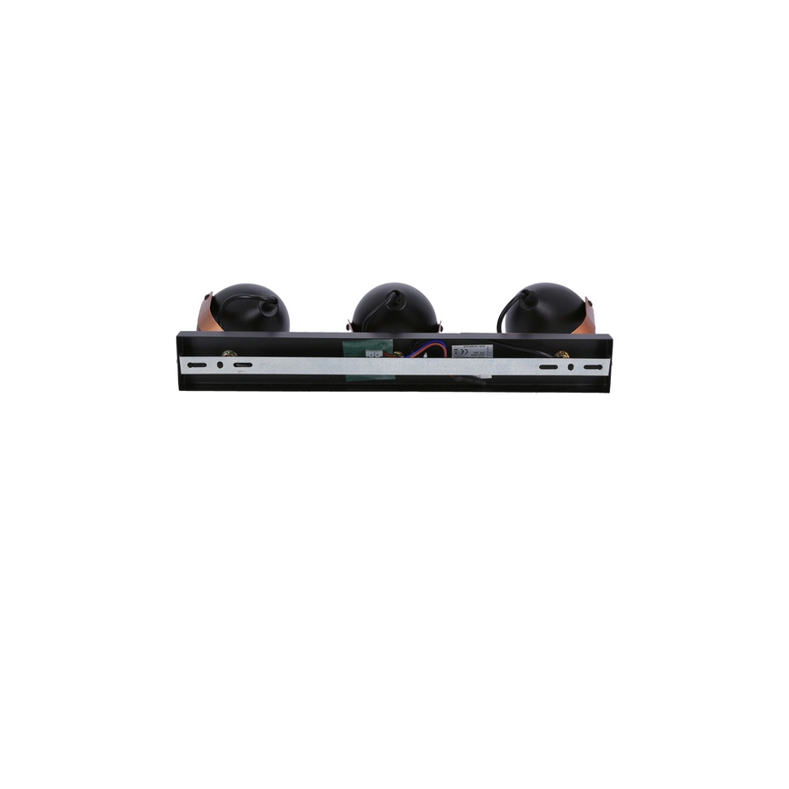 Σποτ φωτιστικό ANICA 3xE14/40W/230V μαύρο/χάλκινο