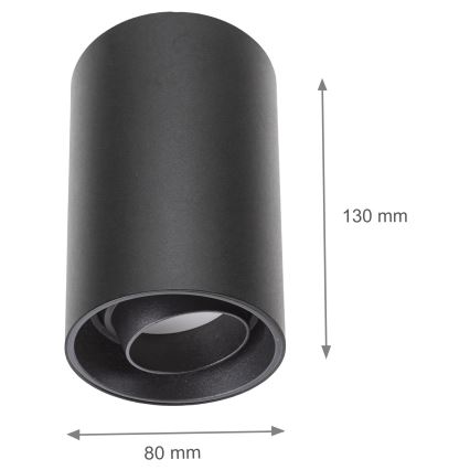 Σποτ CHLOE 1xGU10/50W/230V μαύρο