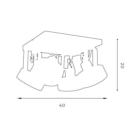 Σποτ VIVA 4xGU10-AR111/15W/230V