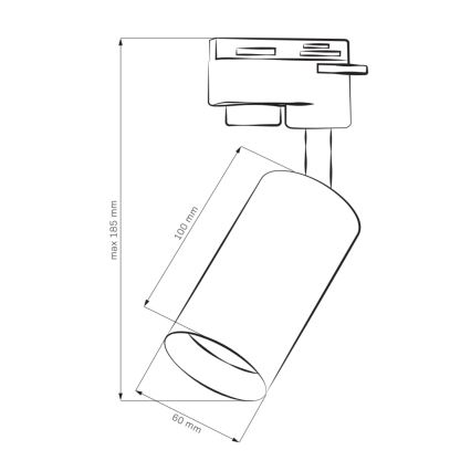 Σποτ για σύστημα ράγας MARIBEL 1xGU10/10W/230V λευκό