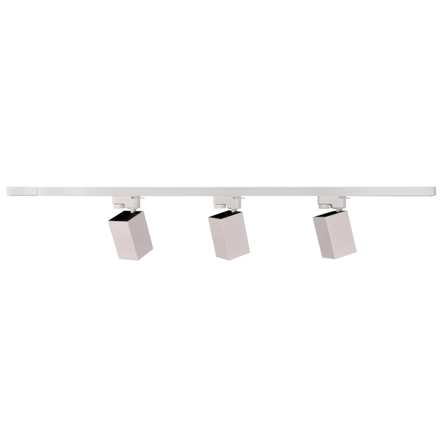 Σποτ για σύστημα ράγας SQUARE 3xGU10/10W/230V + 1 m rail system λευκό