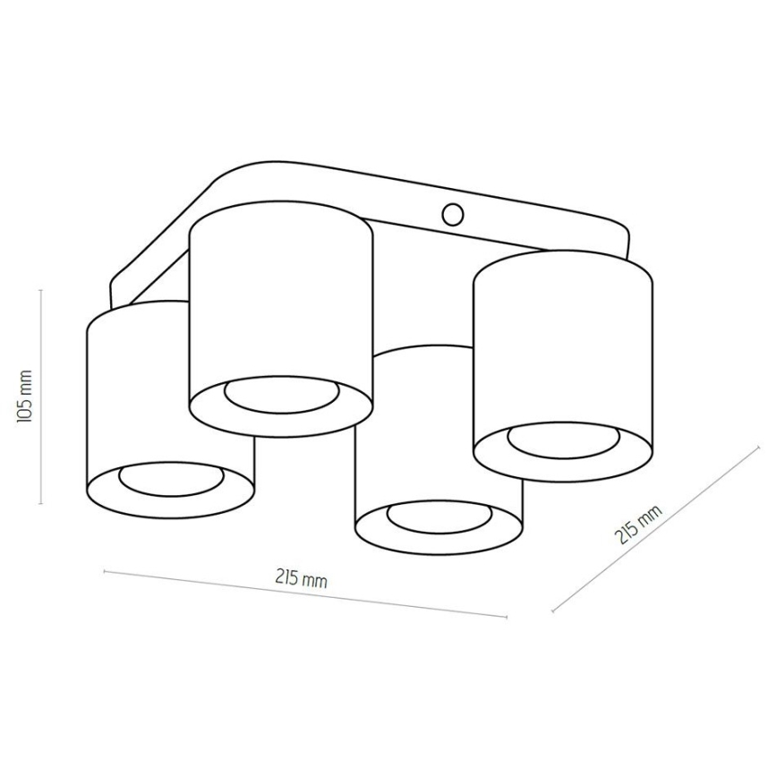 Σποτ με 4 φώτα VICO GOLD 4xGU10/10W/230V