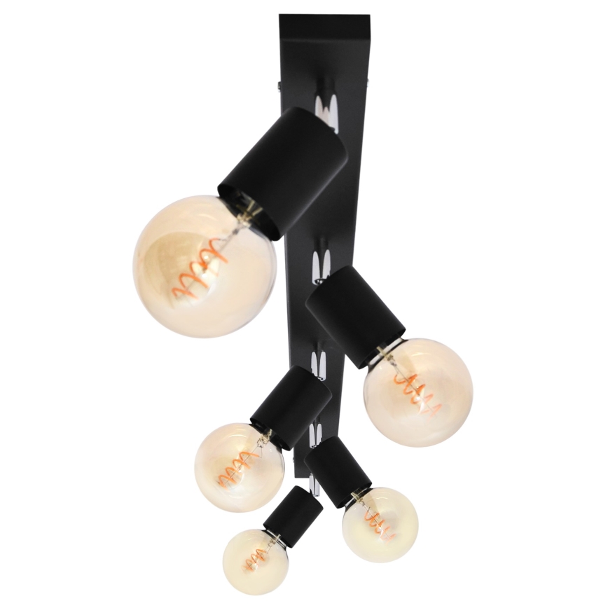 Σποτ με 5 φώτα TUNE 5xE27/20W/230V μαύρο