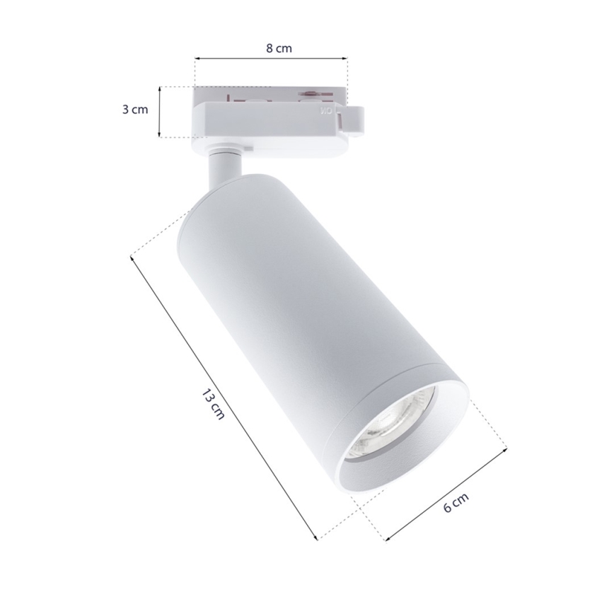 Σποτ ράγας MICA 3xGU10/25W/230V λευκό