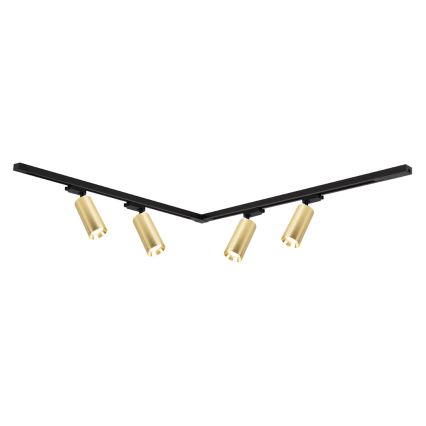 Σποτ ράγας MICA 4xGU10/10W/230V χρυσό/μαύρο