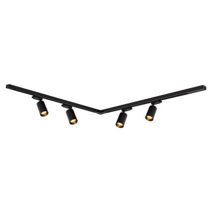 Σποτ ράγας PIPE 4xGU10/10W/230V μαύρο