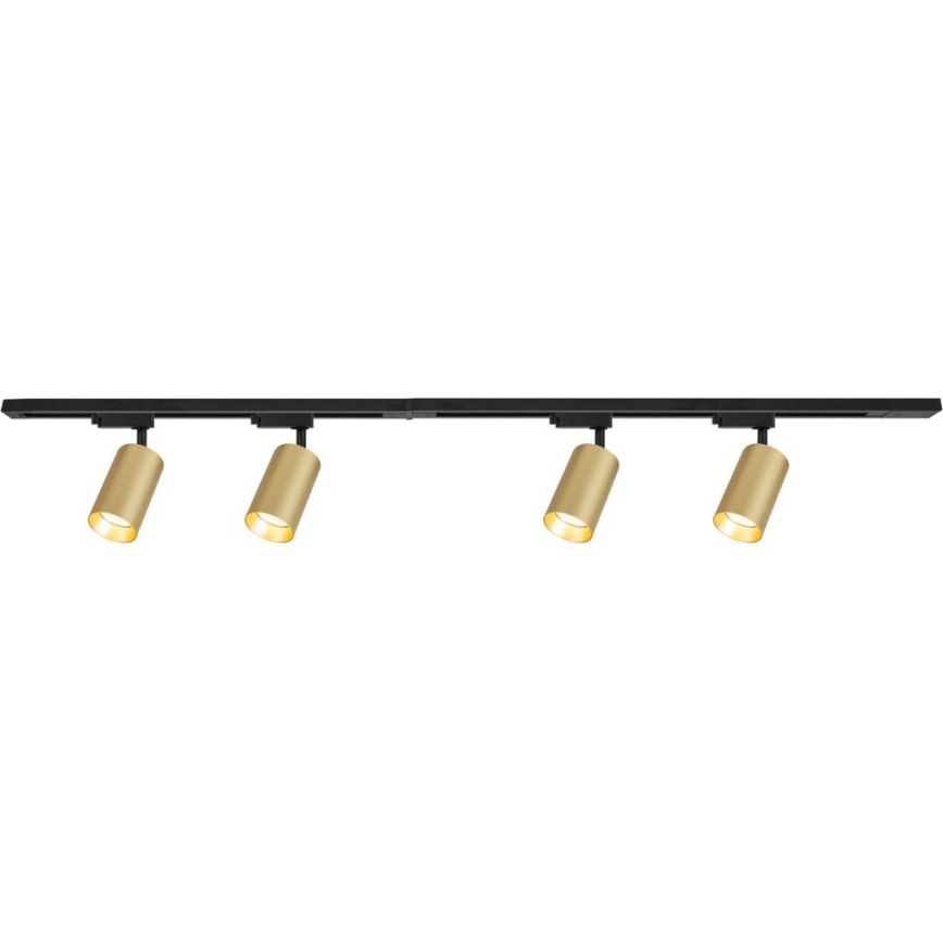 Σποτ ράγας PIPE 4xGU10/10W/230V χρυσό/μαύρο