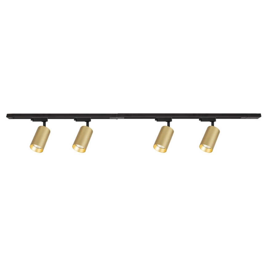 Σποτ ράγας PIPE 4xGU10/10W/230V χρυσό/μαύρο