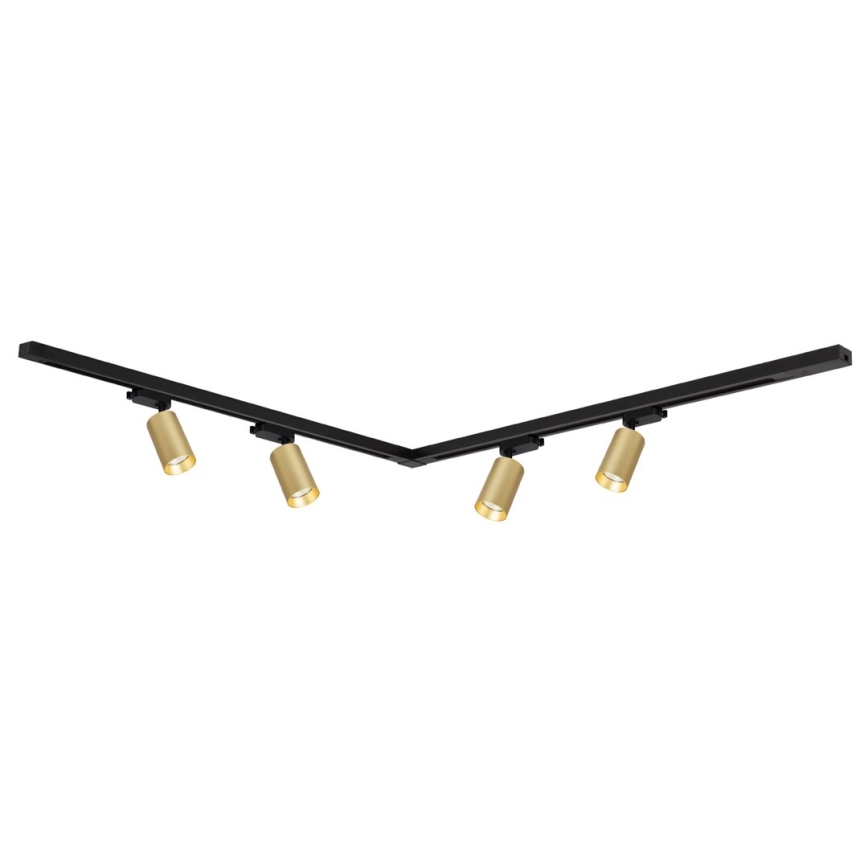 Σποτ ράγας PIPE 4xGU10/10W/230V χρυσό/μαύρο