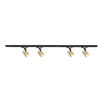 Σποτ ράγας VOLF 4xGU10/10W/230V χρυσαφί/μαύρο