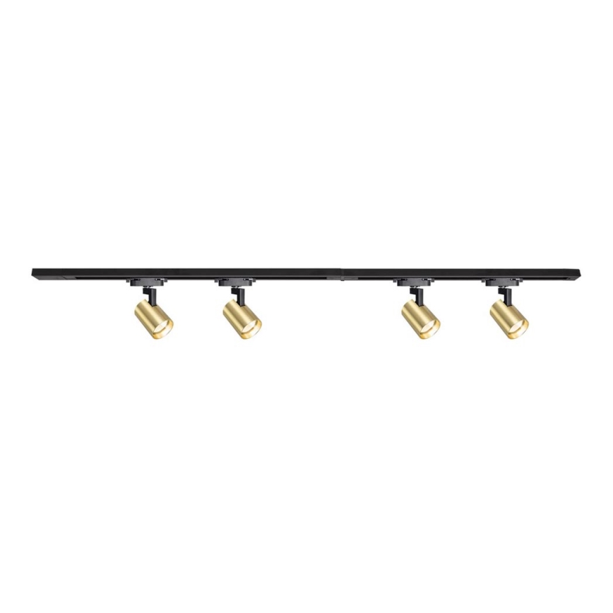 Σποτ ράγας VOLF 4xGU10/10W/230V χρυσαφί/μαύρο