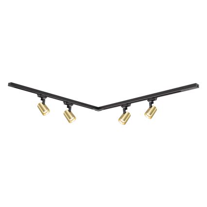 Σποτ ράγας VOLF 4xGU10/10W/230V χρυσαφί/μαύρο