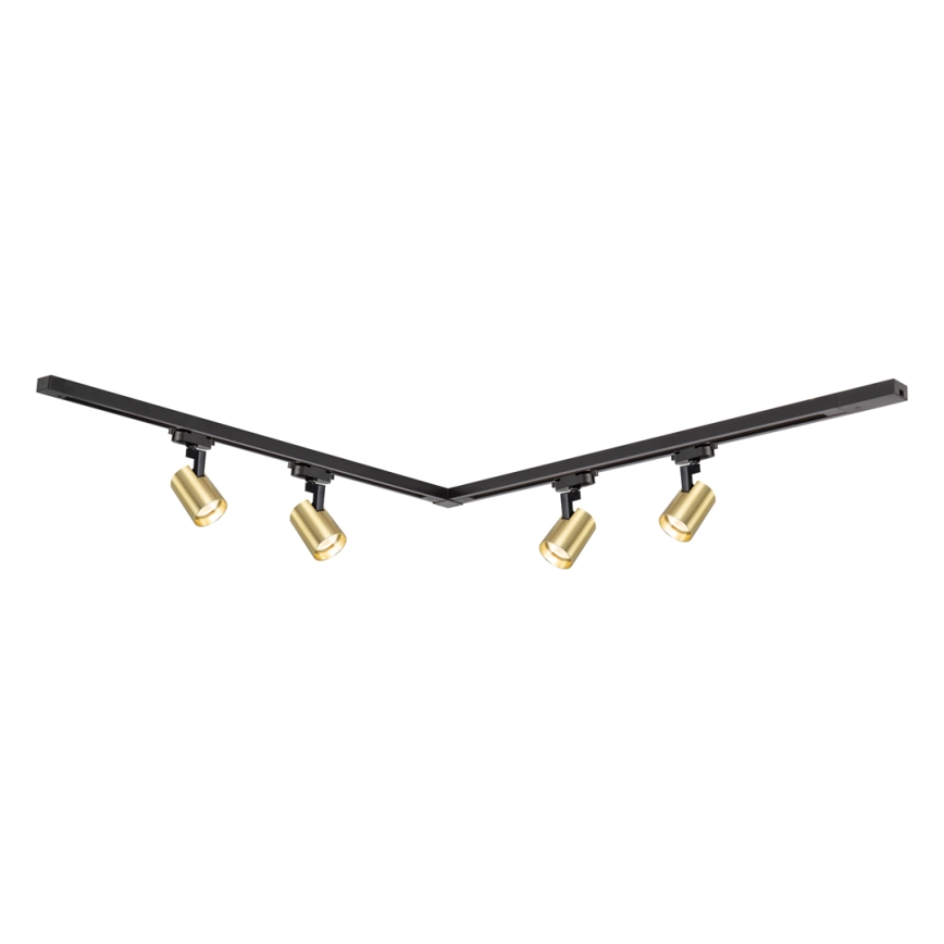 Σποτ ράγας VOLF 4xGU10/10W/230V χρυσαφί/μαύρο