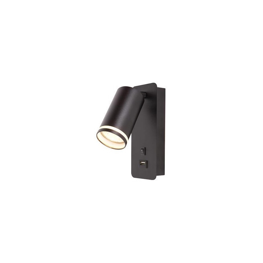 Σποτ τοίχου 1xGU10/35W/230V USB