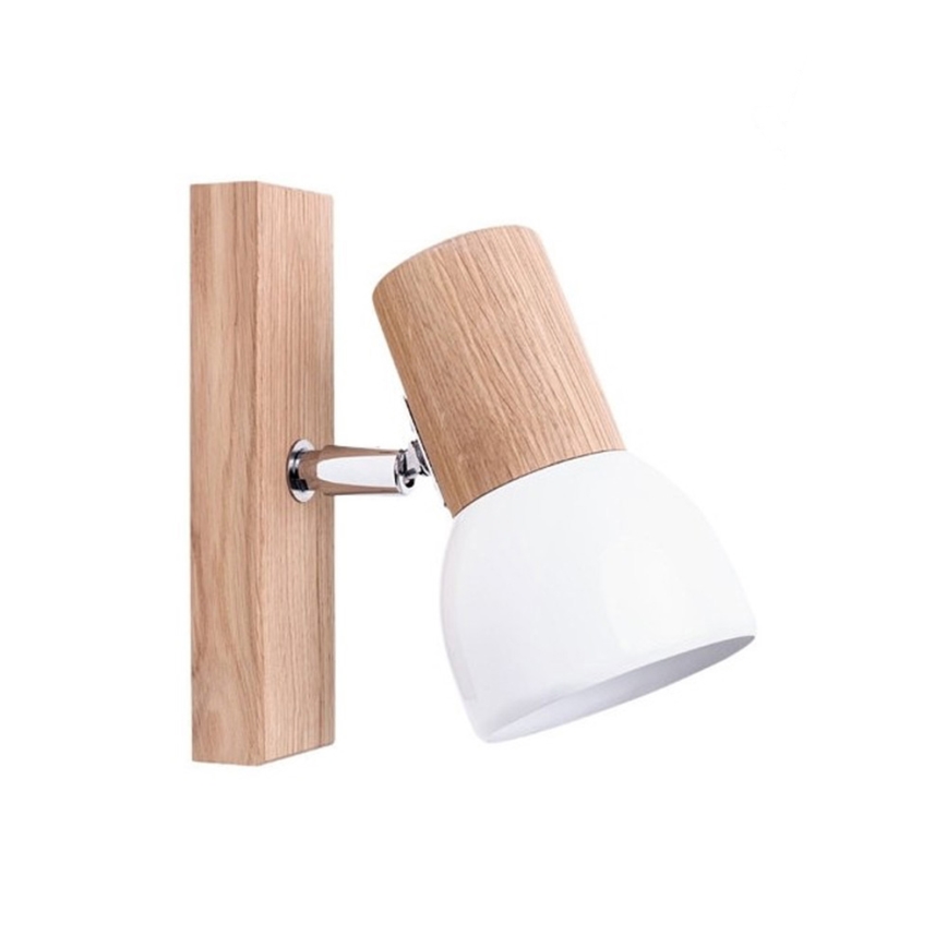 Σποτ τοίχου SVENDA 1xE27/60W/230V δρυς