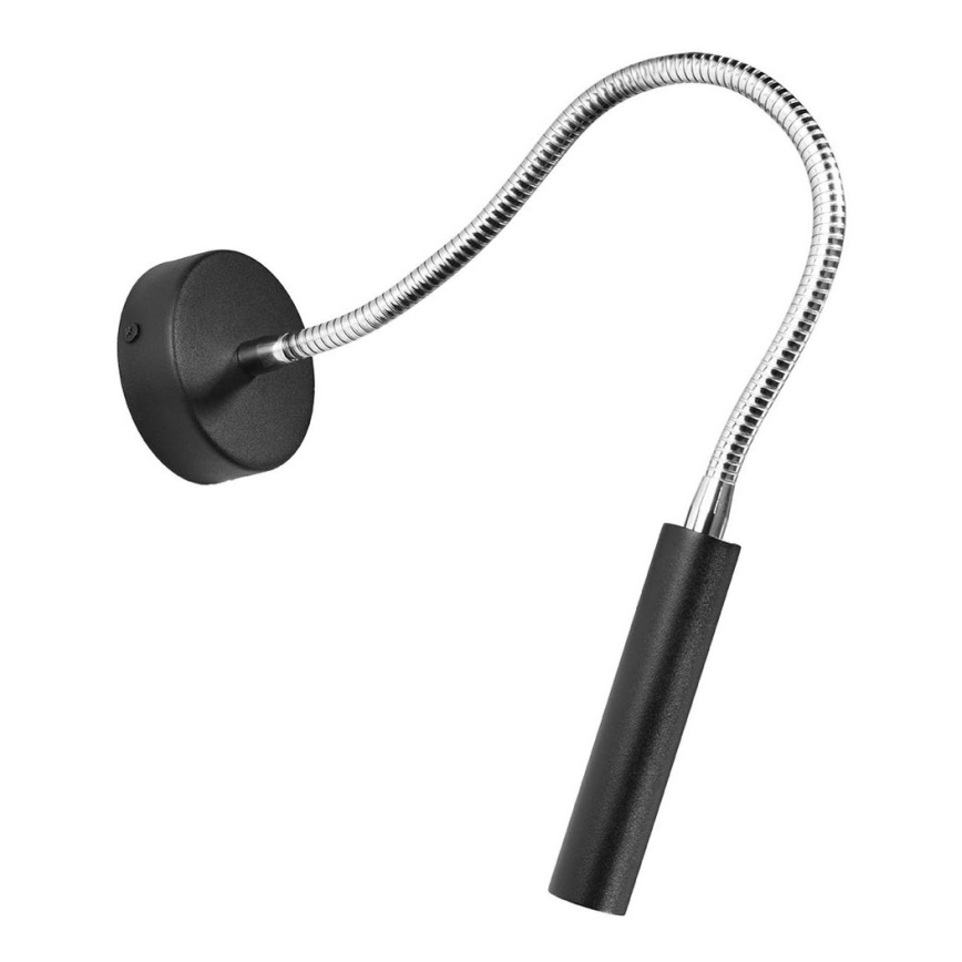 Σποτ τοίχου εύκαμπτο AXIL 1xG9/12W/230V μαύρο