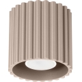 Σποτ φωτιστικό AURA 1xGU10/10W/230V διάμ. 10 cm ταουπ