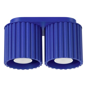 Σποτ φωτιστικό AURA 2xGU10/10W/230V μπλε