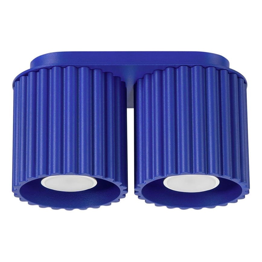 Σποτ φωτιστικό AURA 2xGU10/10W/230V μπλε