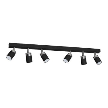 Σποτ φωτιστικό JOKER 6xGU10/25W/230V μαύρο/γυαλιστερό χρώμιο